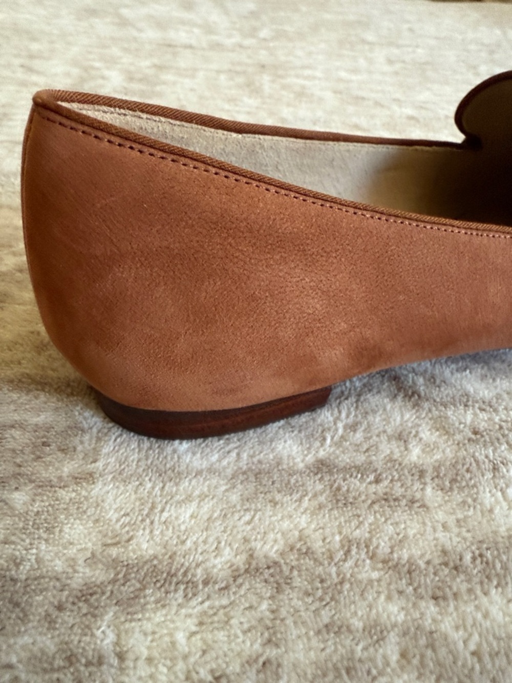 Talbots Women's Suede Penny Loafer - Rust Brown - Picture 9 of 10